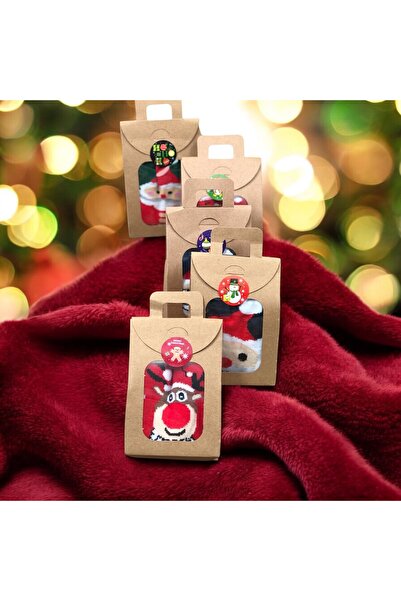 Masalsı Concept Christmas Themed 5-Piece Socks Set – Boxed Gift, Fun Patterns