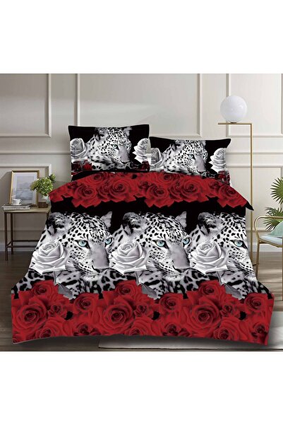 Casa de Vis Double bed linen set, satin cotton, 220 x 230 cm, 4 pieces, multi...