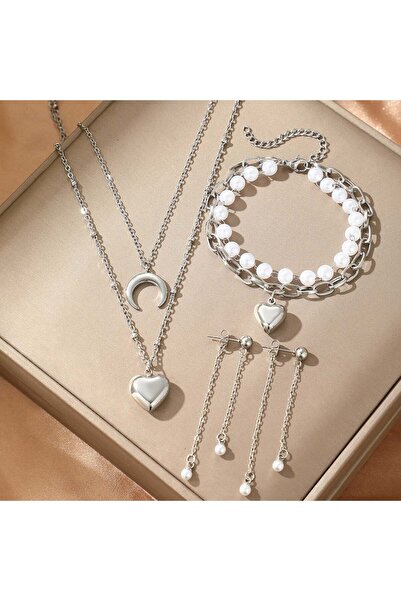 KEVSA Jewelry Set colier, brățară și cercei din oțel inoxidabil - LPD1419