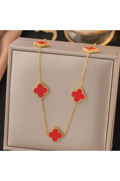 KEVSA Jewelry Colier din oțel inoxidabil Alhambra - LPD1429