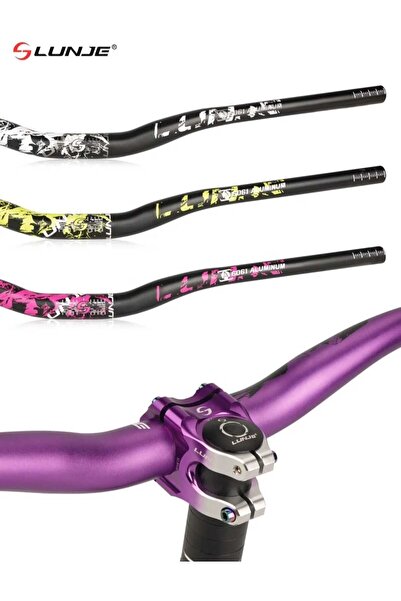 tur bike LUNJE Çift Renk Gidon 780 mm Kırmızı
