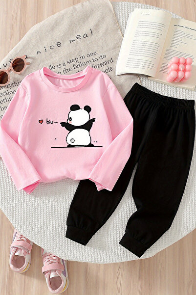 ADABEBEK Premium Happy Panda Printed Bottom Top Baby Set 24596