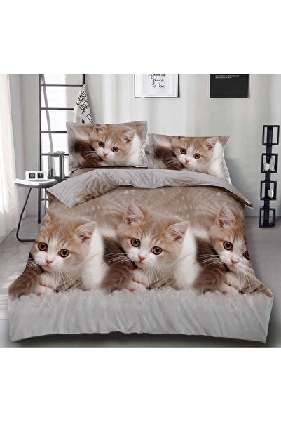 Casa de Vis Double bed linen set, satin cotton, 220 x 230 cm, 4 pieces, multi...