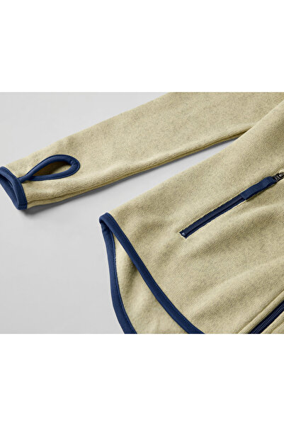 Tchibo Women's Knitted Fleece Jacket, Beige