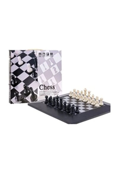CREATIVE Chess Game with Magnetic Board and Pieces, Board 26×26×0.7 cm, Black and White