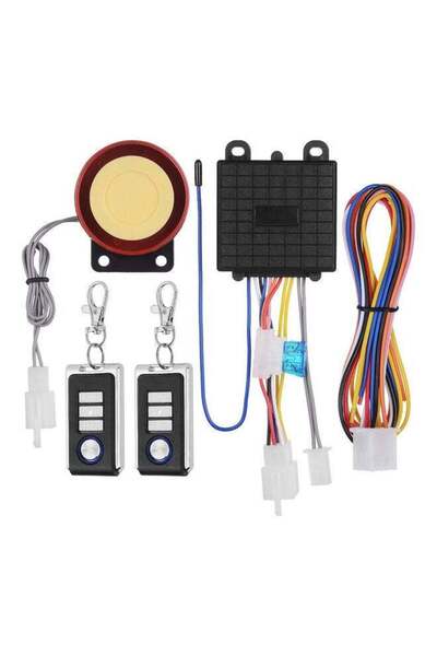 Generic Universal Motorcycle Anti-Theft Alarm Security System Remote Control ...