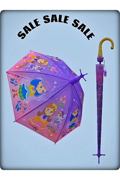 Rainwalker Ayaklı Bardaklı Ve Düdüklü Eğlenceli Dondurma Külahlı Otomatik Mekanizmalı Çoçuk Şemsiyesi