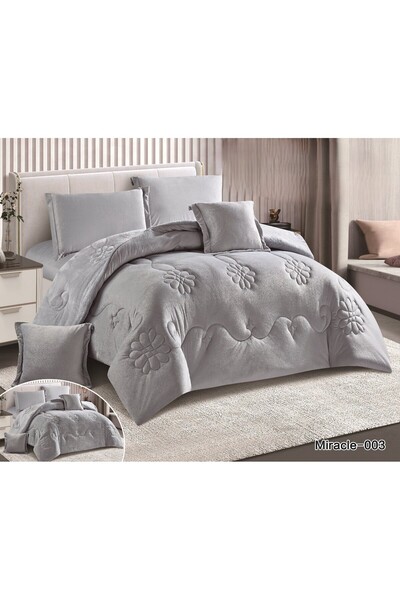 Moon Winter bedspread for one person, soft velvet material, size 220*170