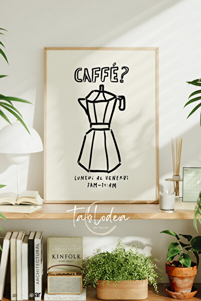 tablodea Stil italian MokaPot, decor pentru colțul de cafea, tablou cu poster...