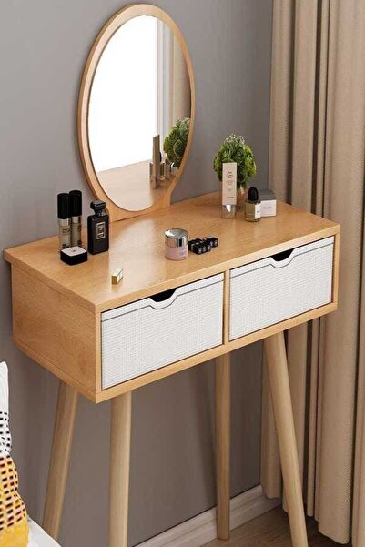 Twinkle Mart Dressing Table with Drawer - Light Wood
