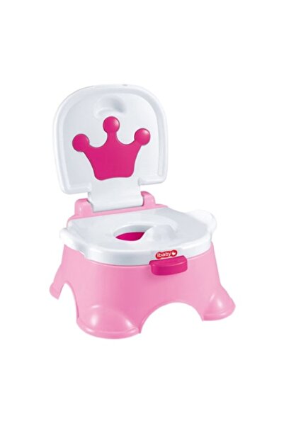 CREATIVE Portable potty 3-in-1, toilet reducer, collector bowl or stool, 44 x 33 x 21 cm, Pink/Green