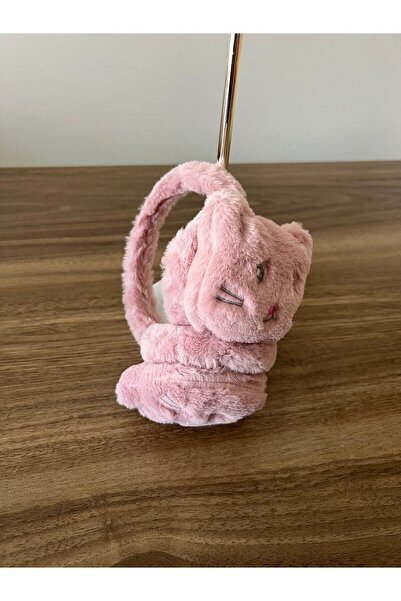 zyc Women/Girls Plush Headphones with Cat Figure