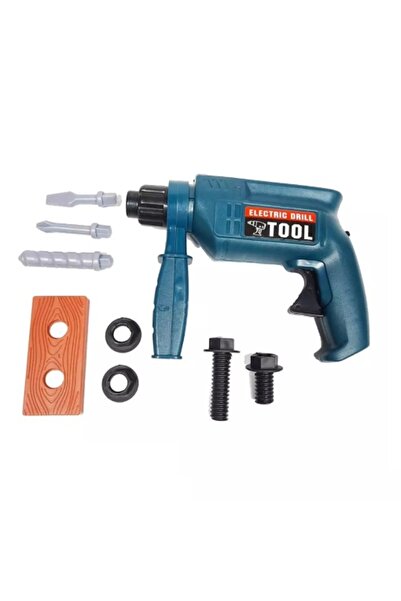 CREATIVE Toy Drill with Accessories for Kids 3+, 22 x 29 x 6 cm, Blue