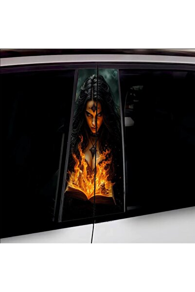 Avex Set de 2 autocolante decorative pentru stâlpii de ușă, imprimare autocol...