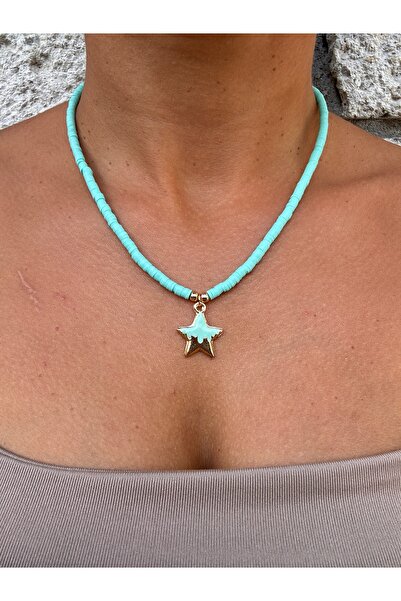 HERCY Water Green Fimo Necklace |   Figured Fimo Necklace |   Charm Necklace |   Cute Necklace