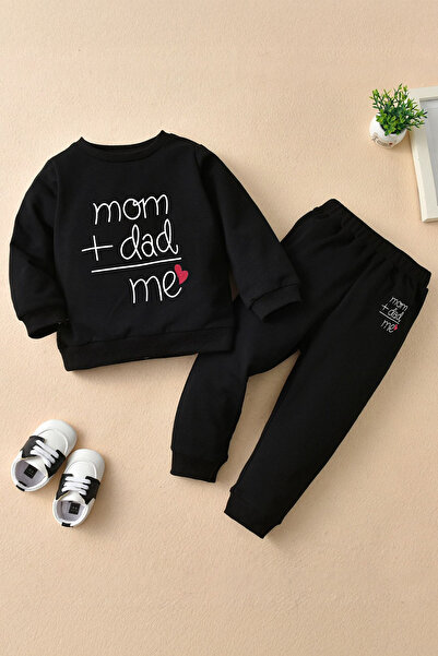 ADABEBEK Premium Mom Dad Me Printed Bottom Top Baby Set 24739