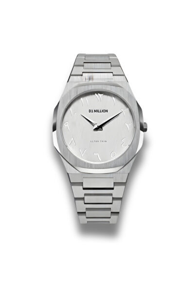 d1million D1 Million Ultranthin Men's Watch - The Luxury of Arabic Design with a Silver Dial