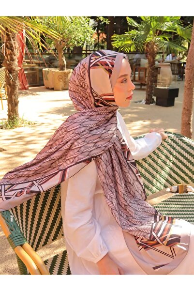 Modakaşmir Μεταξωτό σάλι με σχέδιο Nuren Desen Medina