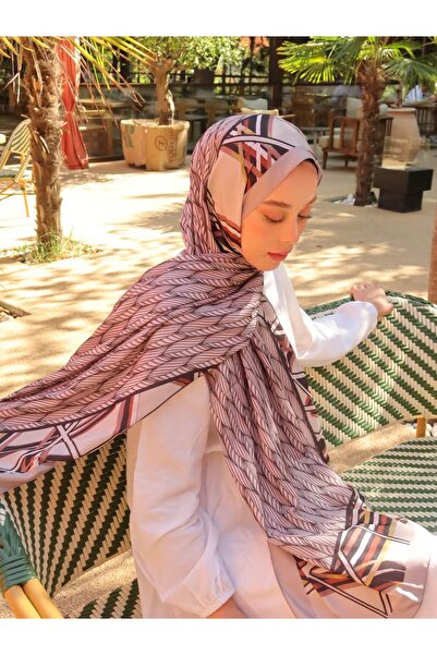 Modakaşmir Μεταξωτό σάλι με σχέδιο Nuren Desen Medina