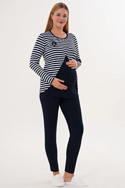 By Mecit Pijama ελαστικό ύφασμα Αθλητικό Σετ Πυτζάμες Μητρότητας Μακρυμάνικο ...