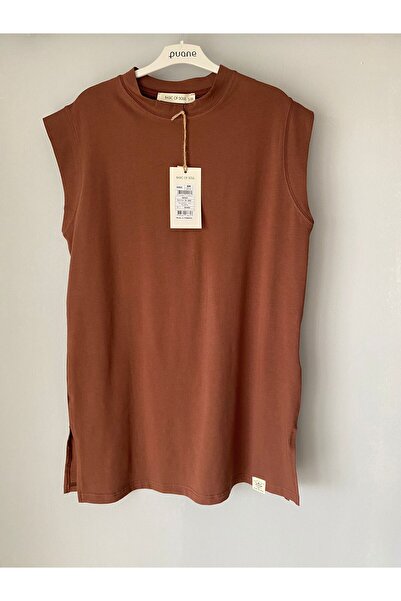 Soul Organik Pamuk Sıfır Kollu Içlik Tunik 30725