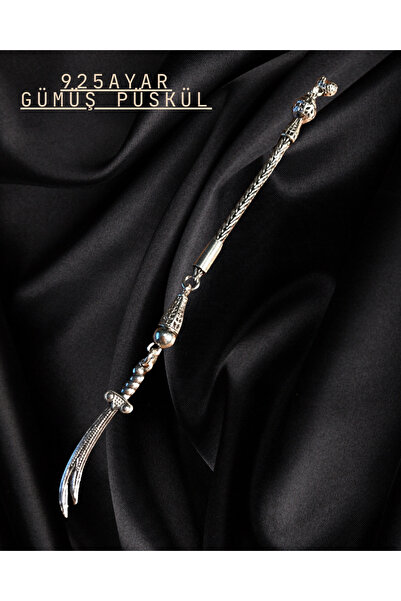 Erbab i Kehribar 925 Ayar Gümüş Tesbih Püskülü