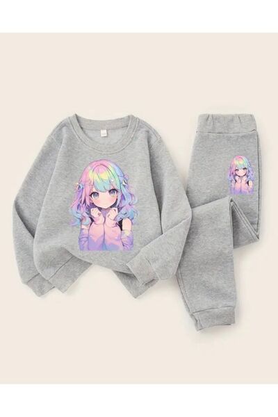 No Plan SET DE TRENING PENTRU FETE, CU IMPRIMARE ANIME, CU PARTI SUPERIOR INF...