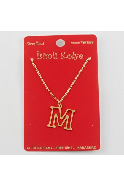 ZERO LAND قلادة من النحاس الأصفر (194056) من تيك إم آر تي - حرف-M