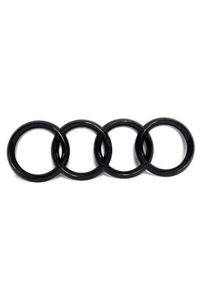 OEM Emblemă Audi spate, neagră, 192x62mm, set de 1 bucată