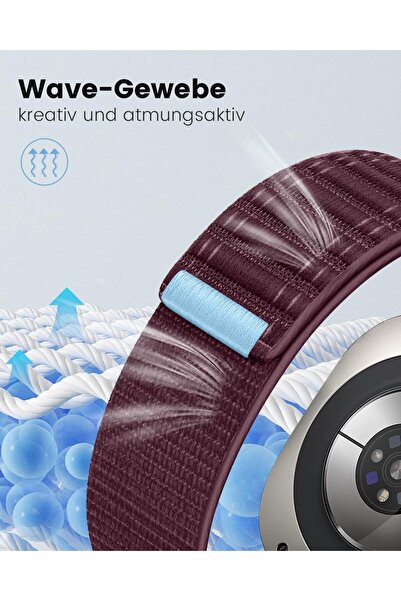 Generic Nylon Fabric Band Compatible with Samsung Galaxy Watch Ultra 47mm, White