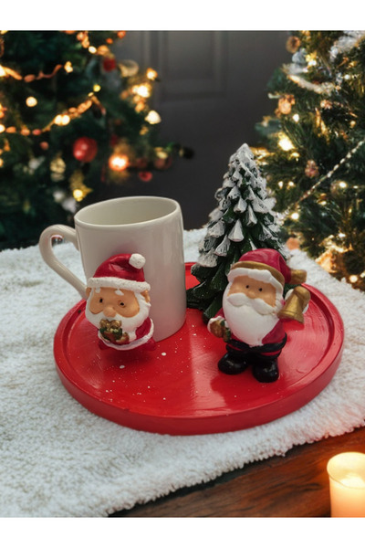 Mutlu Yeniyıl fincanları noelbabalı kahve fincanı yeniyıl hediyesi