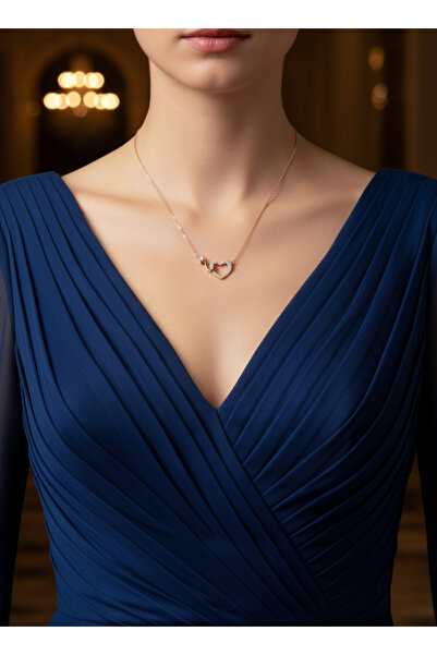 Zarene Silver Sonsuz Aşk Kalp Kolye 925 Ayar