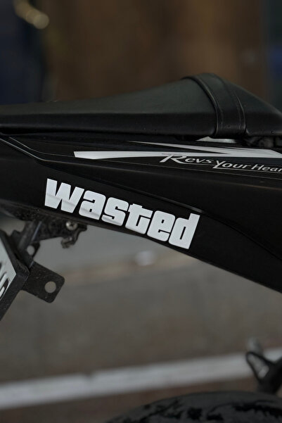 Banxtre Motor-Araba-Laptop için Beyaz Wasted Sticker (14CM)