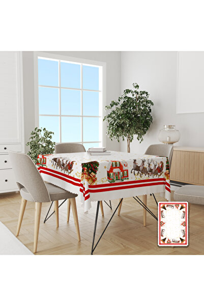 yok yok evim eve dair her şey مفرش طاولة بدون خياطة بتصميم عيد الميلاد والكري...