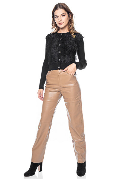 Jolenttine Jachetă din dantelă, neagră