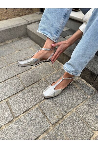 LOVE SHINE Roselie Women's Shoes Round Toe Open Back Model Large Size