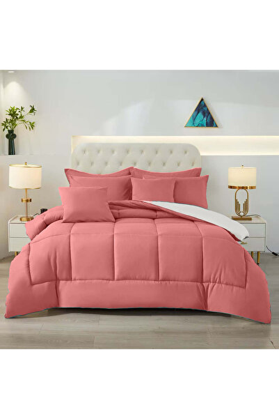 ShinyFlower Winter Comforter Set with Fixed Cotton Filling ,Soft Microfiber Fabric, Single Size 220x160 cm