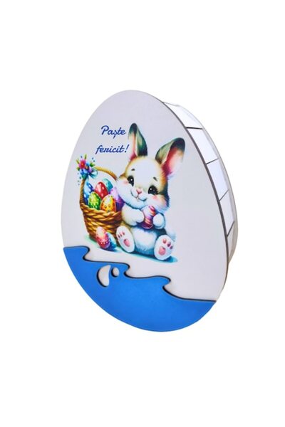 T&M Personalizare Cutie cadou în formă de ou - „Paște fericit!” - v4, 21x17x6...