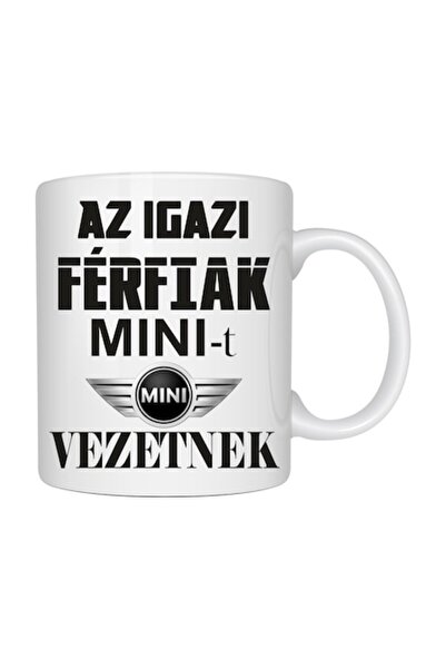 T&M Personalizare Cană personalizată „Bărbați adevărați conduc MINI” - 330 ml...