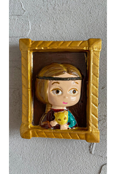 Jovial Hediyelik El Yapımı Sanat Temalı Buzdolabı Magneti 1 Adet (Fotoğraf ve...