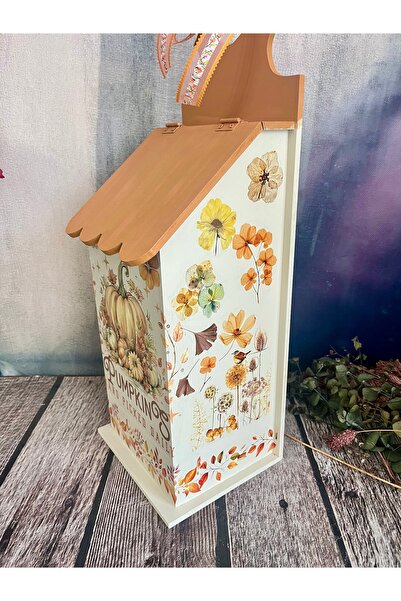 Bypinaryuksel Pumpkin Patterned Hanging Bag Holder