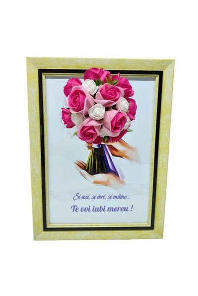 T&M Personalizare Înrămat A4 (30x21 cm) - „Azi, ieri și mâine... Te voi iubi ...