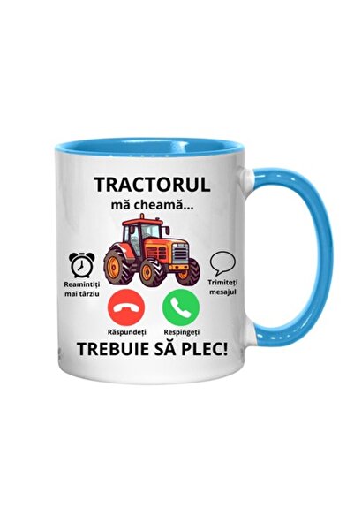 T&M Personalizare Cană personalizată - „Tractorul mă cheamă, trebuie să plec!...