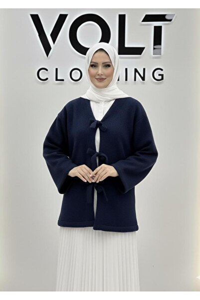 VOLT CLOTHİNG Кардиган с детайли на панделка