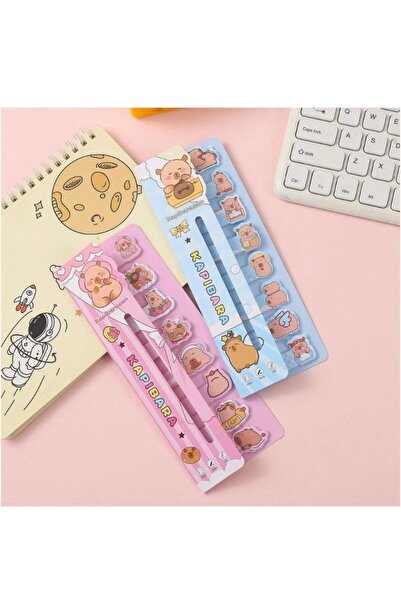 ÖZ KIRTASİYE Capybara 8'li 160 Yaprak Yapışkanlı Not Kağıdı (1paket)