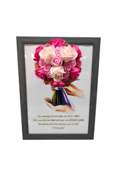 T&M Personalizare Tablou înrămat A4 (30x21 cm) - „Nu contează cine este în vi...