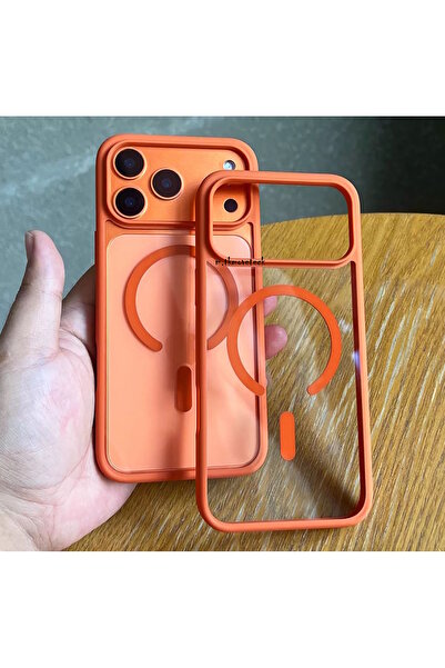 m.tk moveteck iPhone 17 Pro Max Kılıf Magsafe Wireless Şarj Özellikli Tam Koruma Renkli Sert Silikon Lansman Kapak