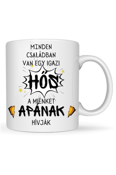 T&M Personalizare Cană personalizată „Există un erou în fiecare familie, tată...