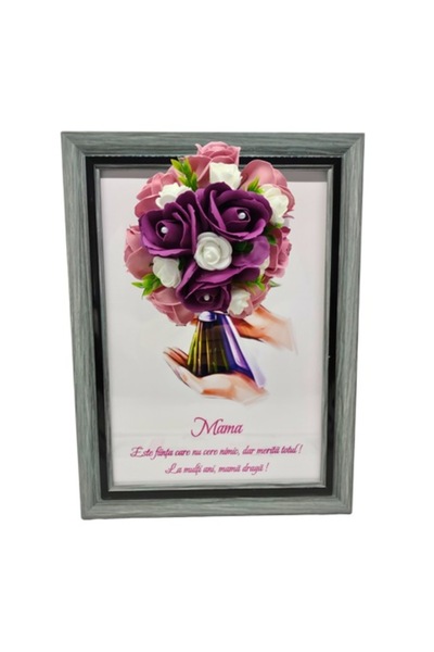T&M Personalizare Înrămat A4 (30x21 cm) - „Mama nu cere nimic, dar merită tot...