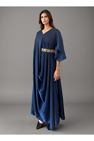 ECSTACY COUTURE Drape Silk kaftan